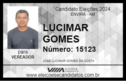 Candidato LUCIMAR GOMES 2024 - ENVIRA - Eleições