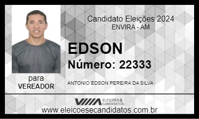 Candidato EDSON 2024 - ENVIRA - Eleições