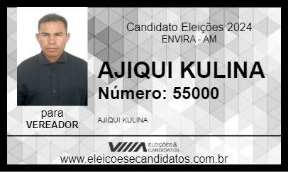 Candidato AJIQUI KULINA 2024 - ENVIRA - Eleições