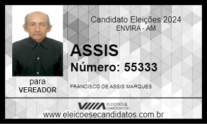 Candidato ASSIS 2024 - ENVIRA - Eleições