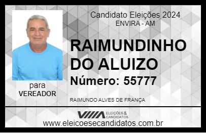 Candidato RAIMUNDINHO DO ALUIZO 2024 - ENVIRA - Eleições