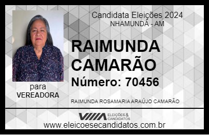 Candidato ROSÁRIA CAMARÃO 2024 - NHAMUNDÁ - Eleições