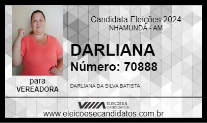 Candidato DARLIANA 2024 - NHAMUNDÁ - Eleições