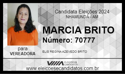 Candidato MARCIA BRITO 2024 - NHAMUNDÁ - Eleições