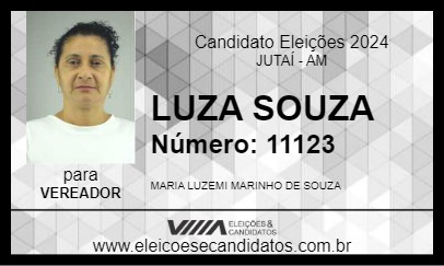 Candidato LUZA SOUZA 2024 - JUTAÍ - Eleições