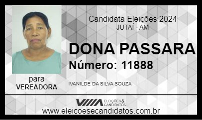 Candidato DONA PASSARA 2024 - JUTAÍ - Eleições