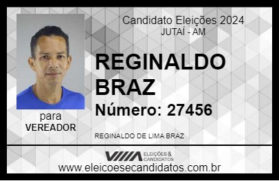 Candidato REGINALDO BRAZ 2024 - JUTAÍ - Eleições