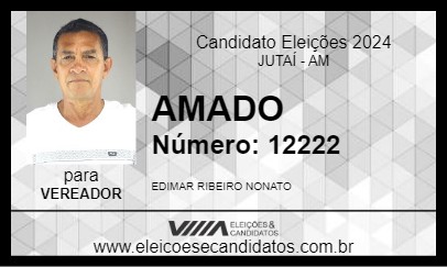 Candidato AMADO 2024 - JUTAÍ - Eleições