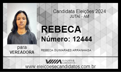 Candidato REBECA 2024 - JUTAÍ - Eleições