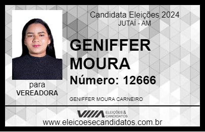 Candidato GENIFFER MOURA 2024 - JUTAÍ - Eleições