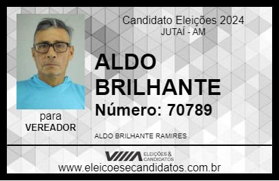 Candidato ALDO BRILHANTE 2024 - JUTAÍ - Eleições