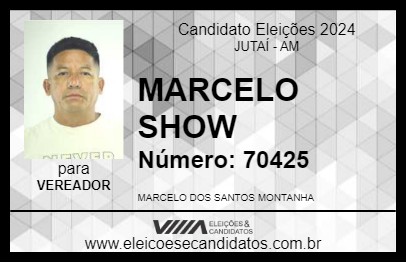 Candidato MARCELO SHOW 2024 - JUTAÍ - Eleições