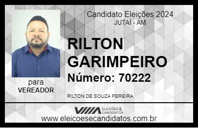 Candidato RILTON GARIMPEIRO 2024 - JUTAÍ - Eleições