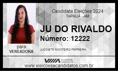 Candidato JU DO RIVALDO 2024 - TAPAUÁ - Eleições