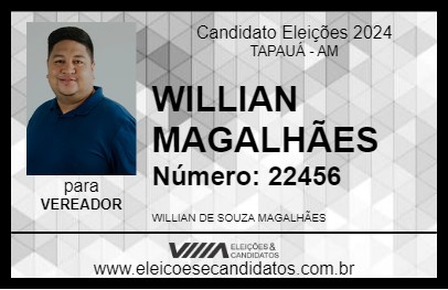 Candidato WILLIAN MAGALHÃES 2024 - TAPAUÁ - Eleições