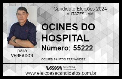 Candidato OCINES DO HOSPITAL 2024 - AUTAZES - Eleições