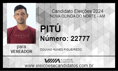 Candidato PITÚ 2024 - NOVA OLINDA DO NORTE - Eleições