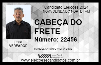 Candidato CABEÇA DO FRETE 2024 - NOVA OLINDA DO NORTE - Eleições