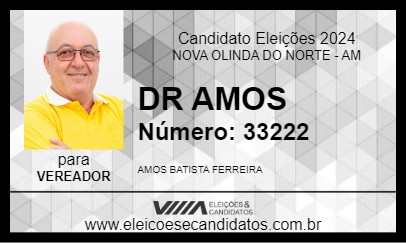 Candidato DR AMOS 2024 - NOVA OLINDA DO NORTE - Eleições