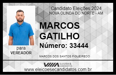 Candidato MARCOS GATILHO 2024 - NOVA OLINDA DO NORTE - Eleições