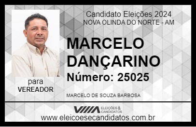 Candidato MARCELO DANÇARINO 2024 - NOVA OLINDA DO NORTE - Eleições