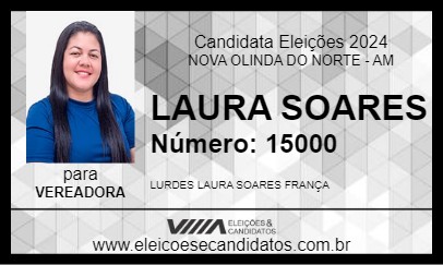 Candidato LAURA SOARES 2024 - NOVA OLINDA DO NORTE - Eleições