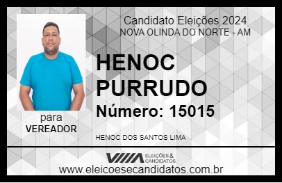 Candidato HENOC PURRUDO 2024 - NOVA OLINDA DO NORTE - Eleições