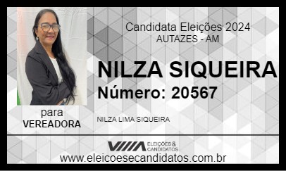 Candidato NILZA SIQUEIRA  2024 - AUTAZES - Eleições