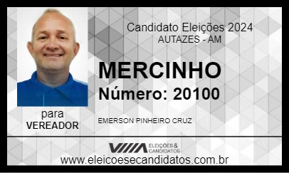 Candidato MERCINHO  2024 - AUTAZES - Eleições