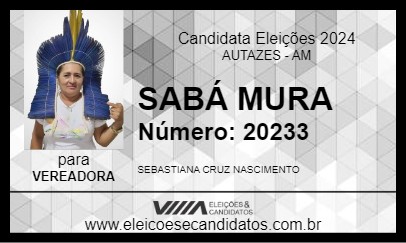 Candidato SABÁ MURA 2024 - AUTAZES - Eleições