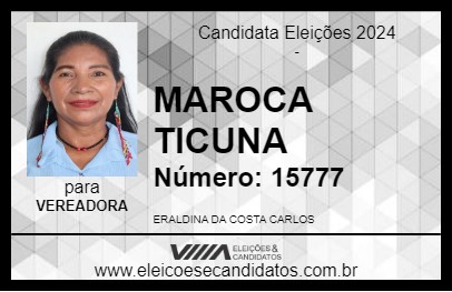 Candidato MAROCA TICUNA 2024 - AMATURÁ - Eleições