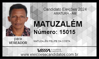 Candidato MATUZALÉM 2024 - AMATURÁ - Eleições