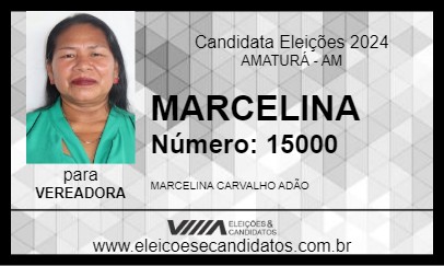 Candidato MARCELINA 2024 - AMATURÁ - Eleições