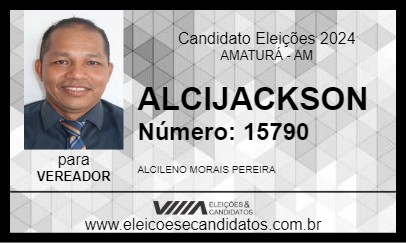 Candidato ALCIJACKSON 2024 - AMATURÁ - Eleições