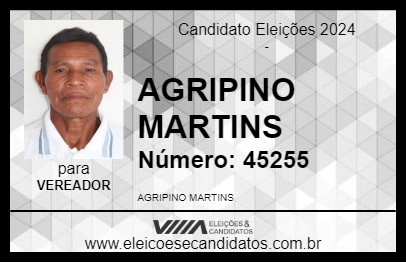 Candidato AGRIPINO MARTINS 2024 - AMATURÁ - Eleições