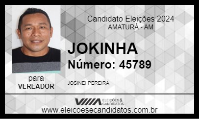 Candidato JOKINHA 2024 - AMATURÁ - Eleições