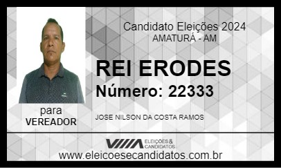 Candidato REI ERODES 2024 - AMATURÁ - Eleições