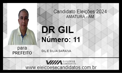 Candidato DR GIL 2024 - AMATURÁ - Eleições