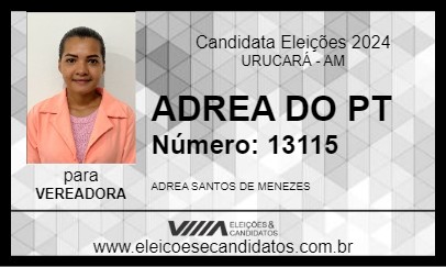 Candidato ADREA DO PT 2024 - URUCARÁ - Eleições