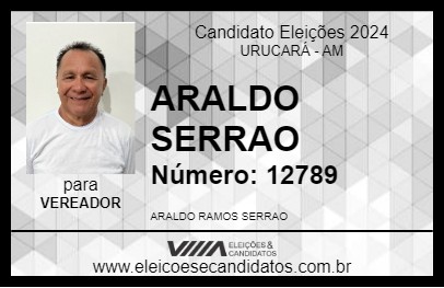 Candidato ARALDO SERRAO 2024 - URUCARÁ - Eleições