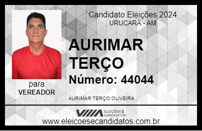 Candidato AURIMAR TERÇO 2024 - URUCARÁ - Eleições