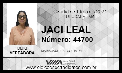 Candidato JACI LEAL 2024 - URUCARÁ - Eleições