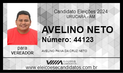 Candidato AVELINO NETO 2024 - URUCARÁ - Eleições