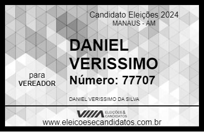 Candidato DANIEL VERISSIMO 2024 - MANAUS - Eleições