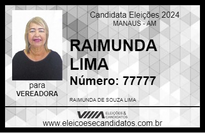 Candidato RAIMUNDA LIMA 2024 - MANAUS - Eleições