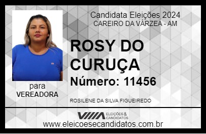 Candidato ROSY DO CURUÇA 2024 - CAREIRO DA VÁRZEA - Eleições