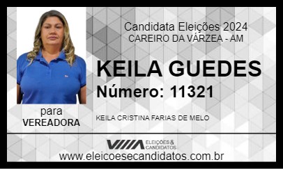 Candidato KEILA GUEDES 2024 - CAREIRO DA VÁRZEA - Eleições