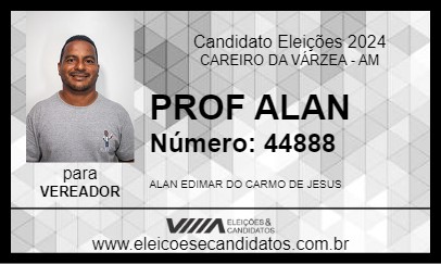 Candidato PROF ALAN 2024 - CAREIRO DA VÁRZEA - Eleições