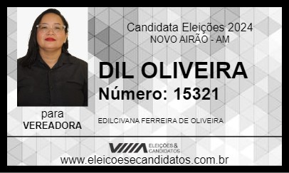 Candidato DIL  OLIVEIRA 2024 - NOVO AIRÃO - Eleições