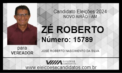 Candidato ZÉ ROBERTO 2024 - NOVO AIRÃO - Eleições